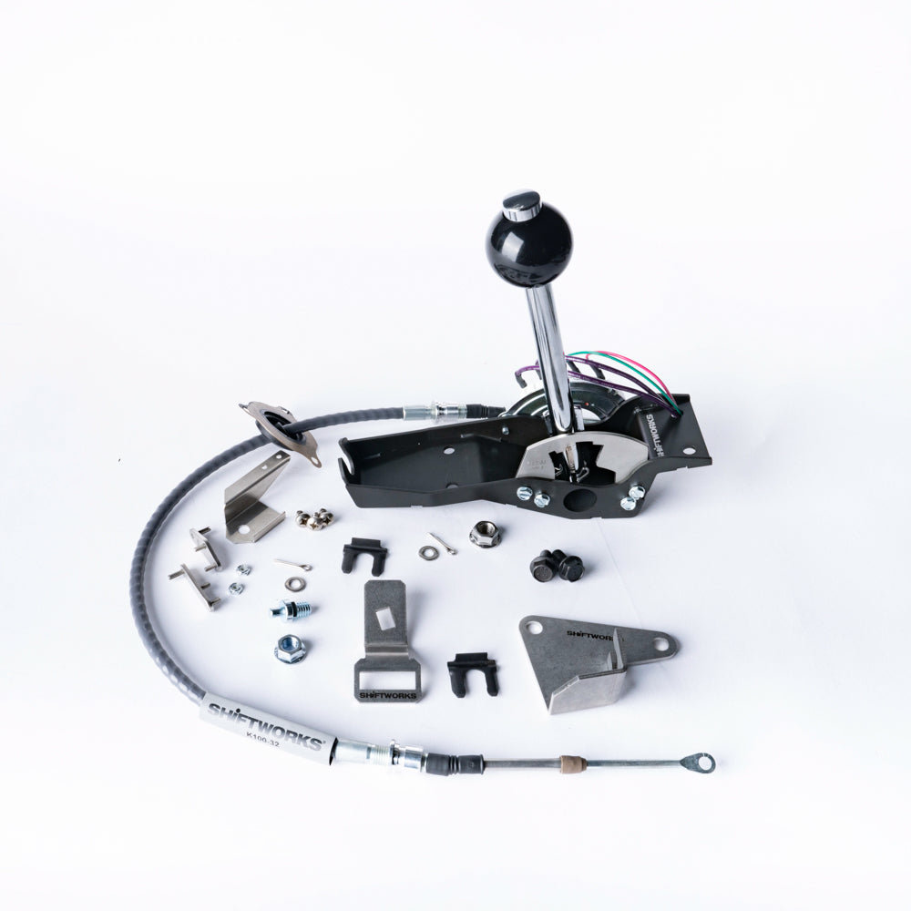 Shiftworks Shifter Cable & Brackets Kit For 1982-1992 Camaro Firebird – TH350/TH400/700R4/4L60E/4L70E, Made In USA-833651